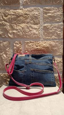 Sac bandoulière jean Premium 