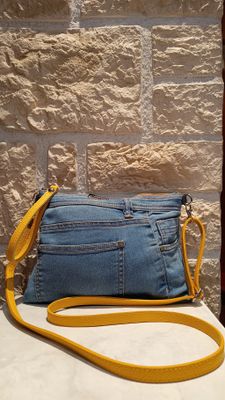 Sac bandoulière jean Yellow 