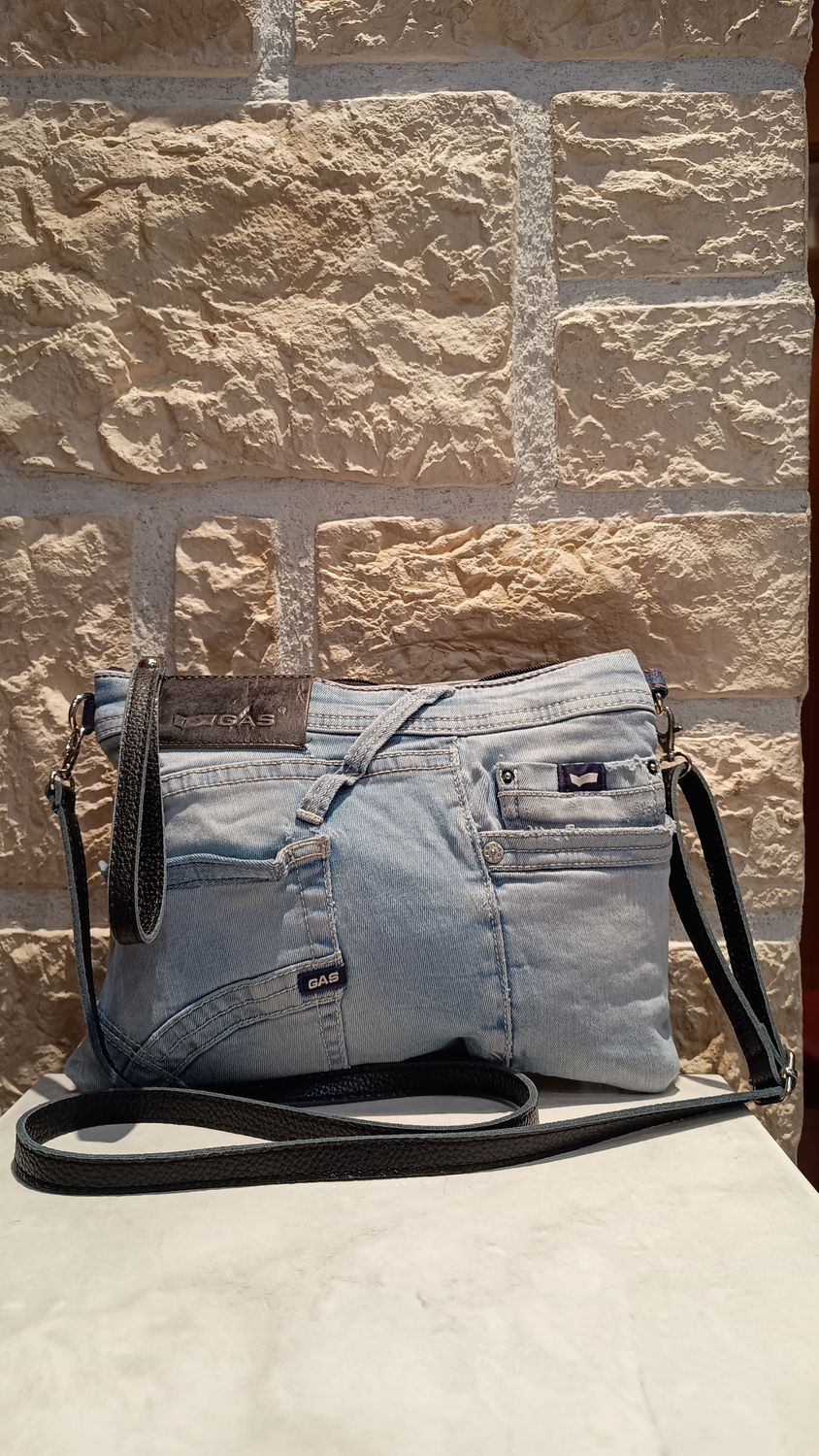 Sac bandoulière jean Gas