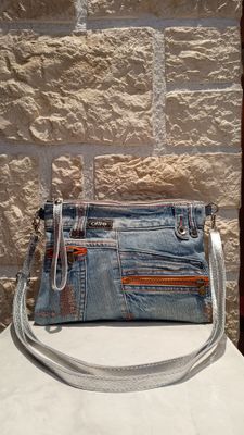 Sac bandoulière jean Oltre
