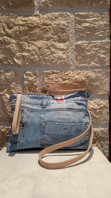 Sac bandoulière jean Afrika