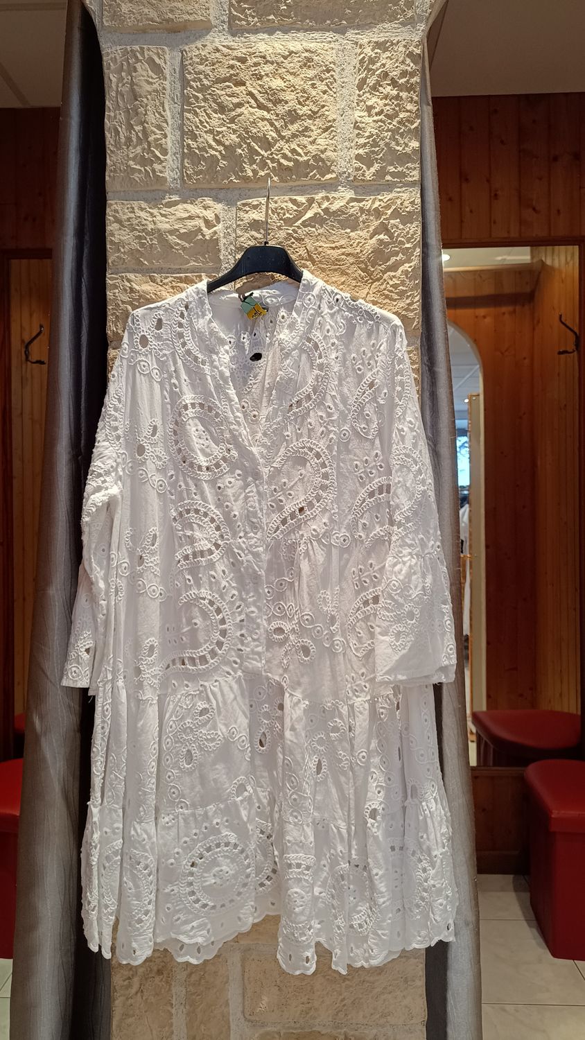 Robe broderie anglaise blanc 