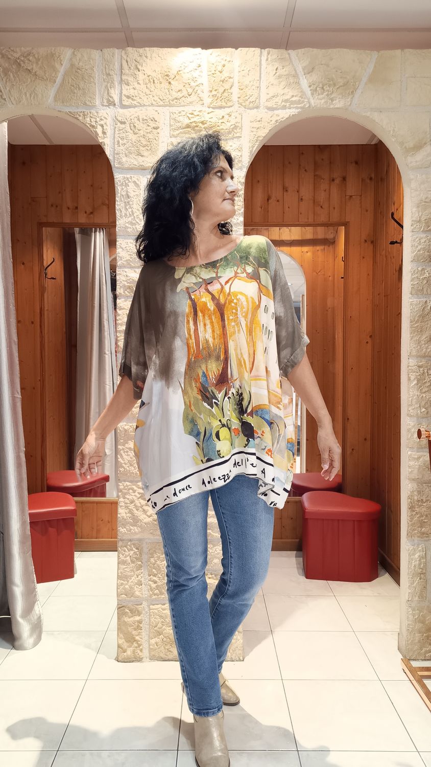 Blouse Paysage kaki 