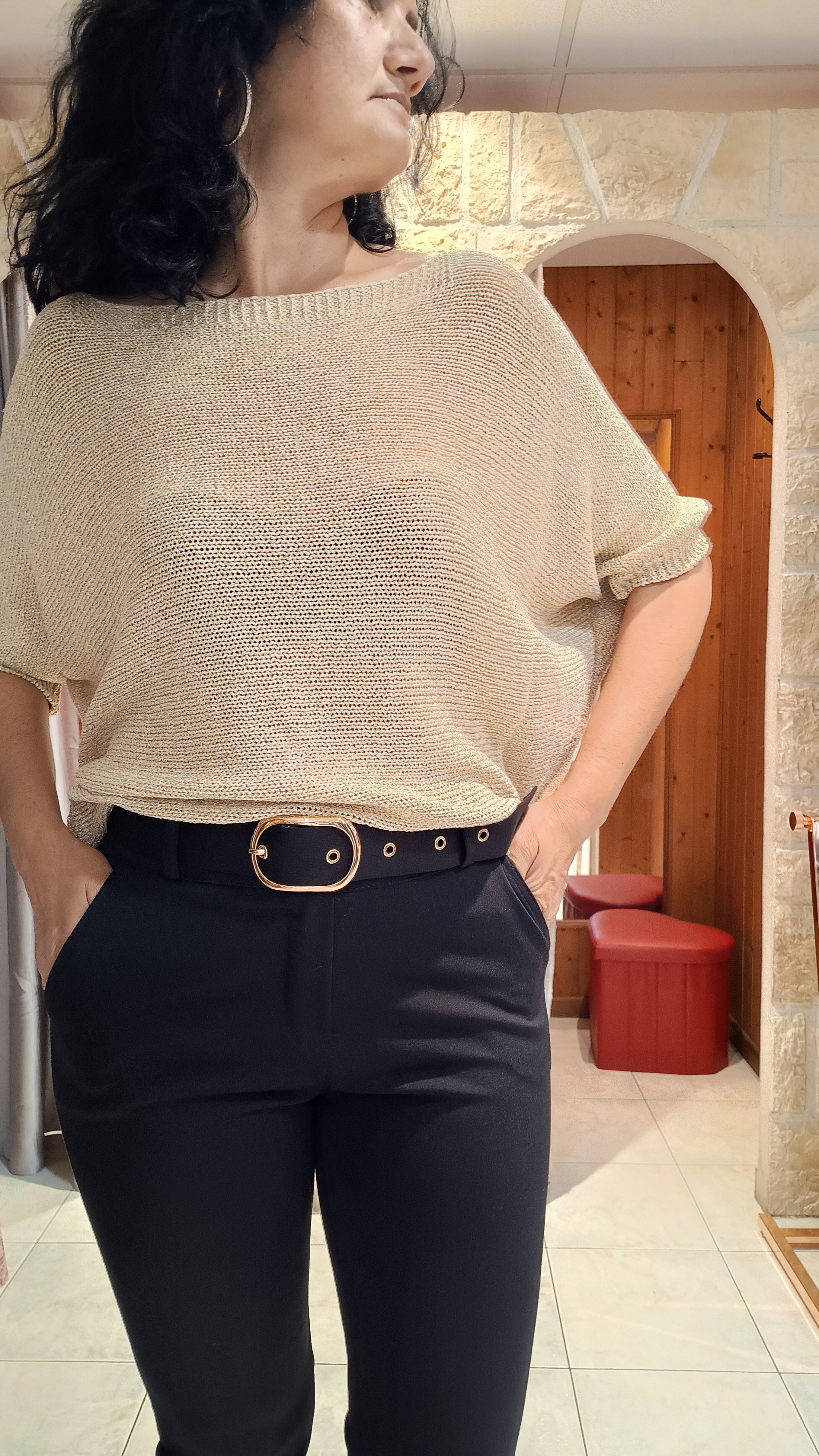 Pantalon Capri noir 