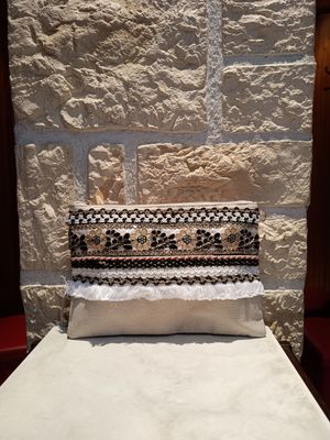 Pochette galon beige