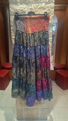 Jupe Gipsy vert multicolore 