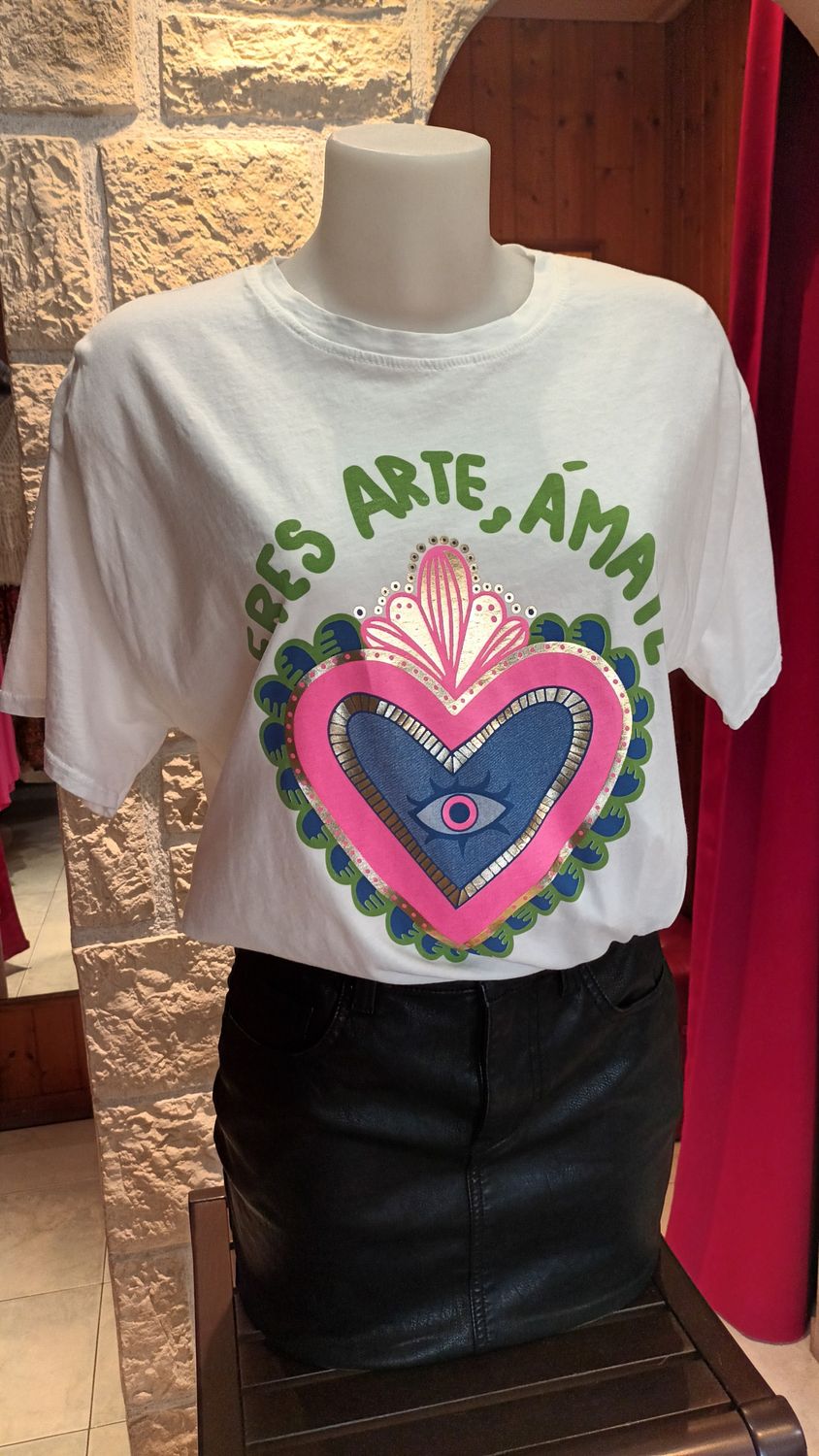 T-shirt Arte blanc
