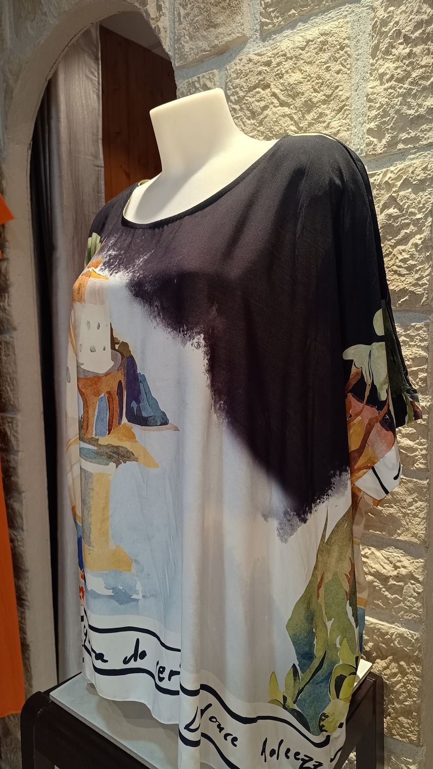 Blouse Paysage noir