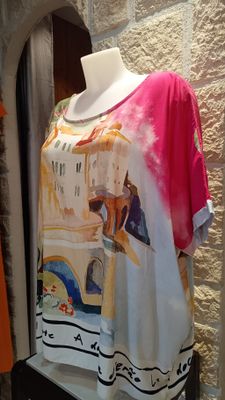 Blouse Paysage rose