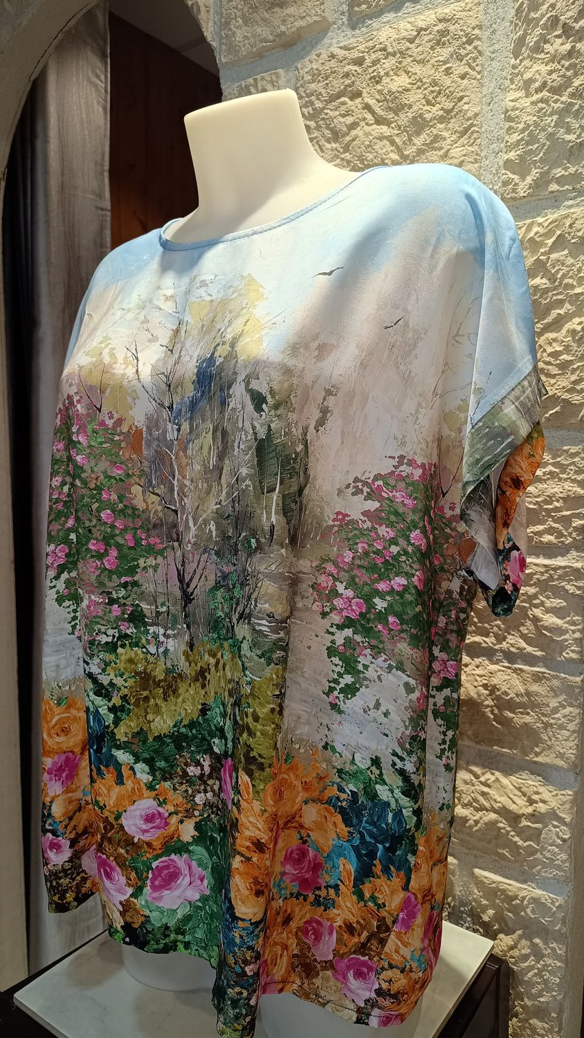 Blouse Monet bleu ciel 