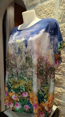 Blouse Monet bleu marine 