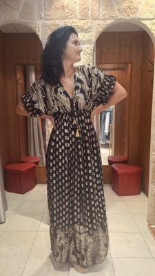 Robe longue Marrakech noir 