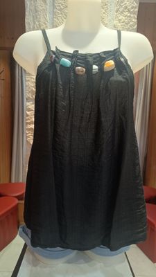 Débardeur bijoux noir 