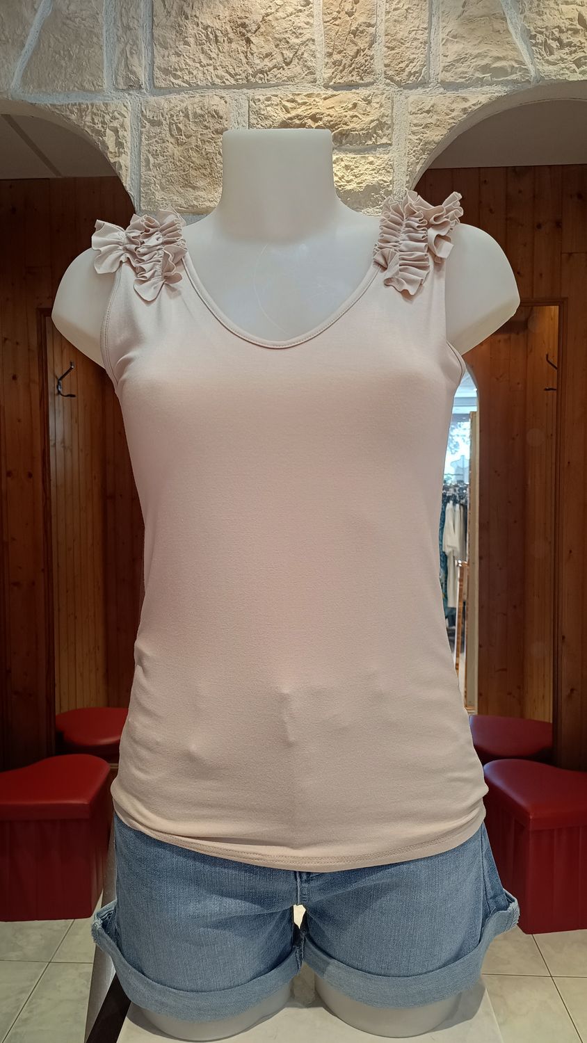 Débardeur Frou Frou beige 