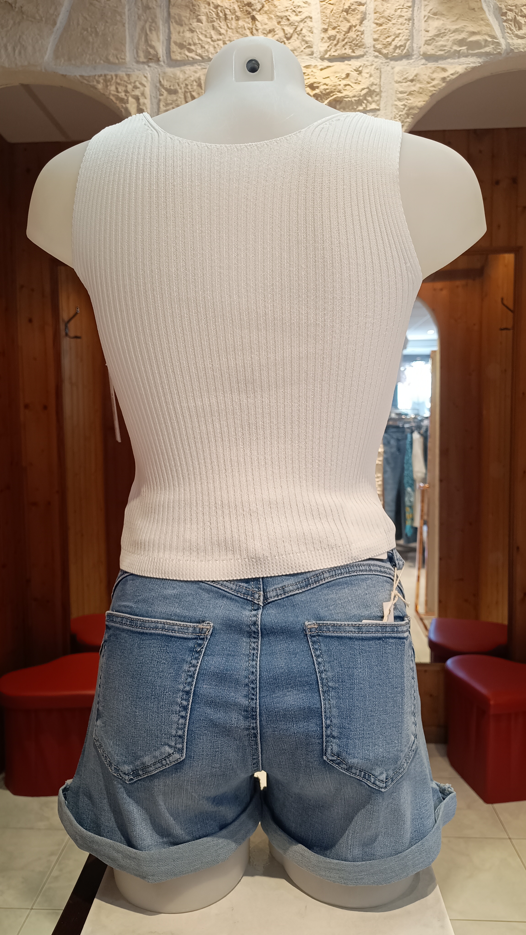 Crop top blanc 