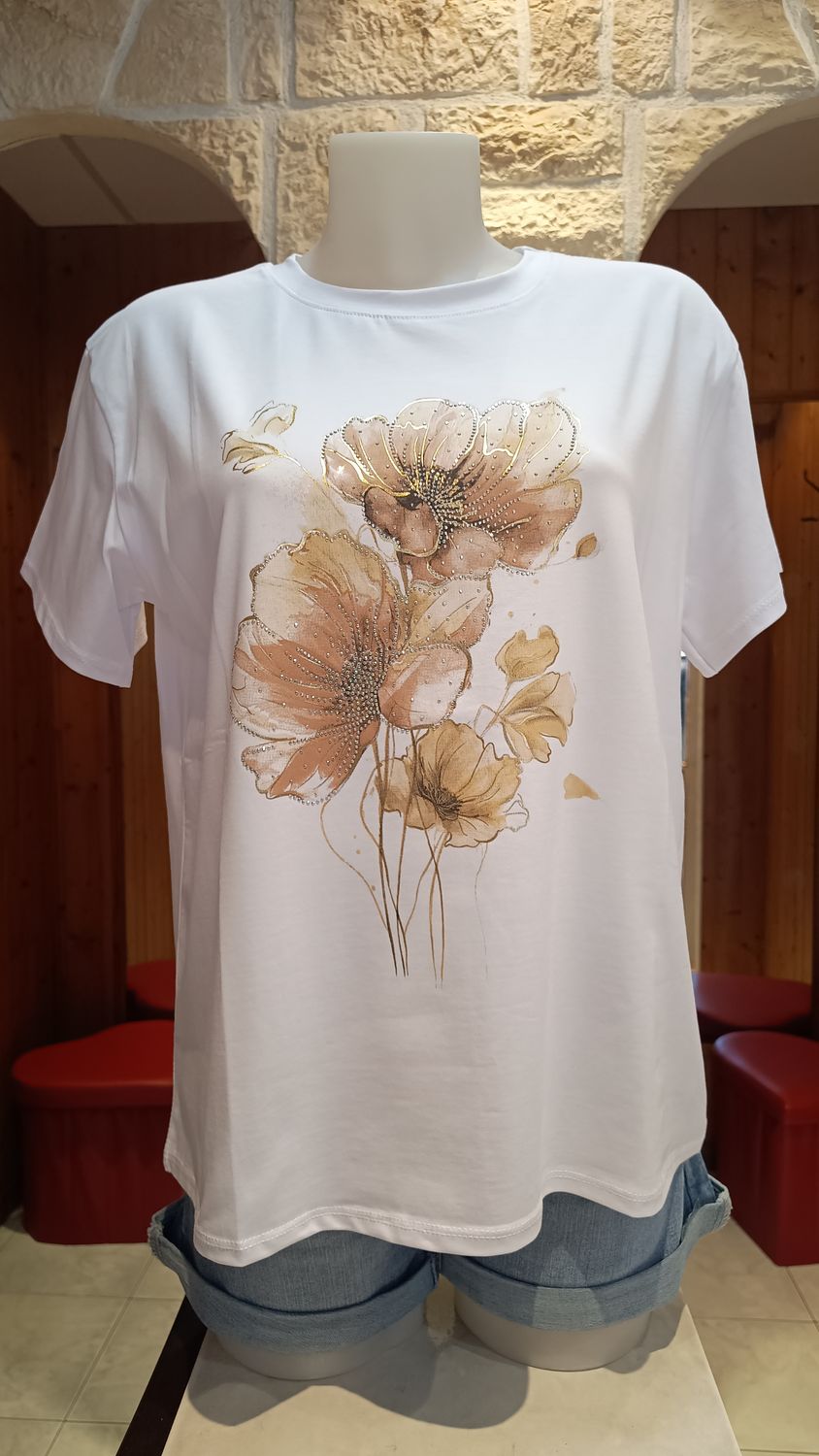 T-shirt Poppy beige 
