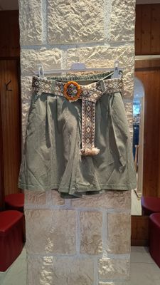 Short à pinces kaki 