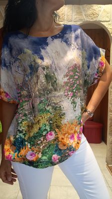 Blouse Monet bleu marine 