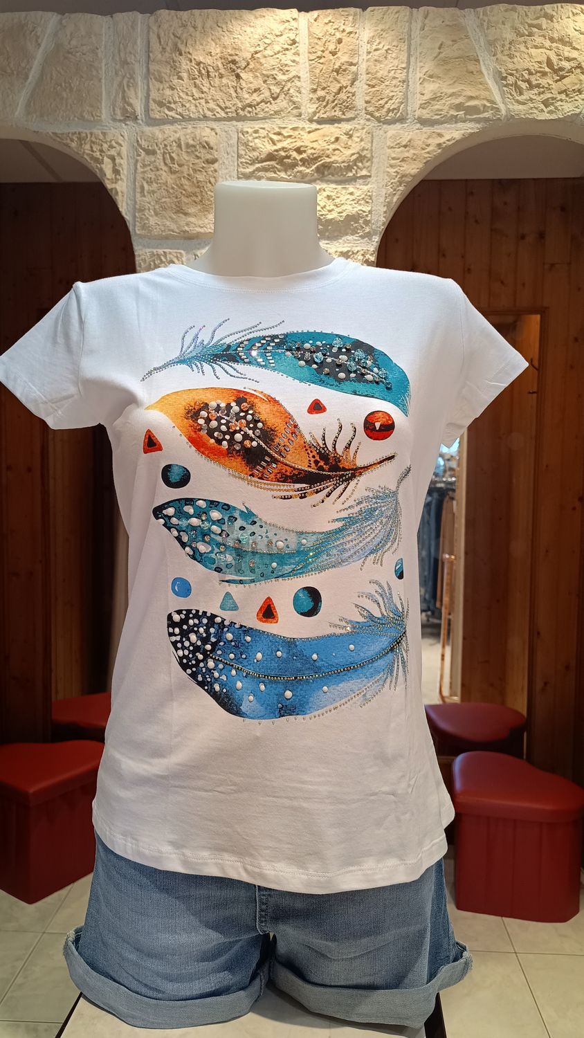 T-shirt Indi turquoise 
