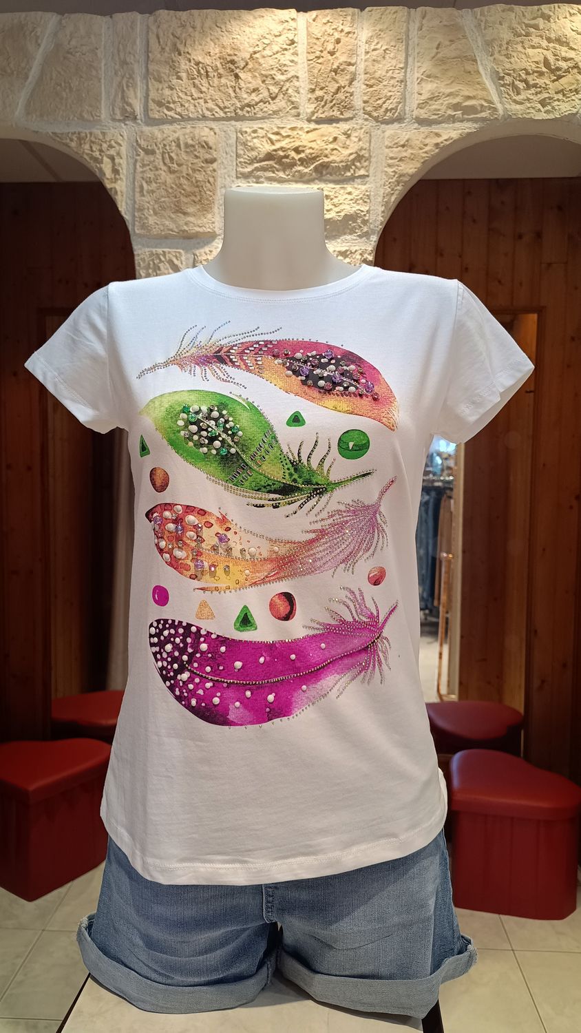 T-shirt Indi rose