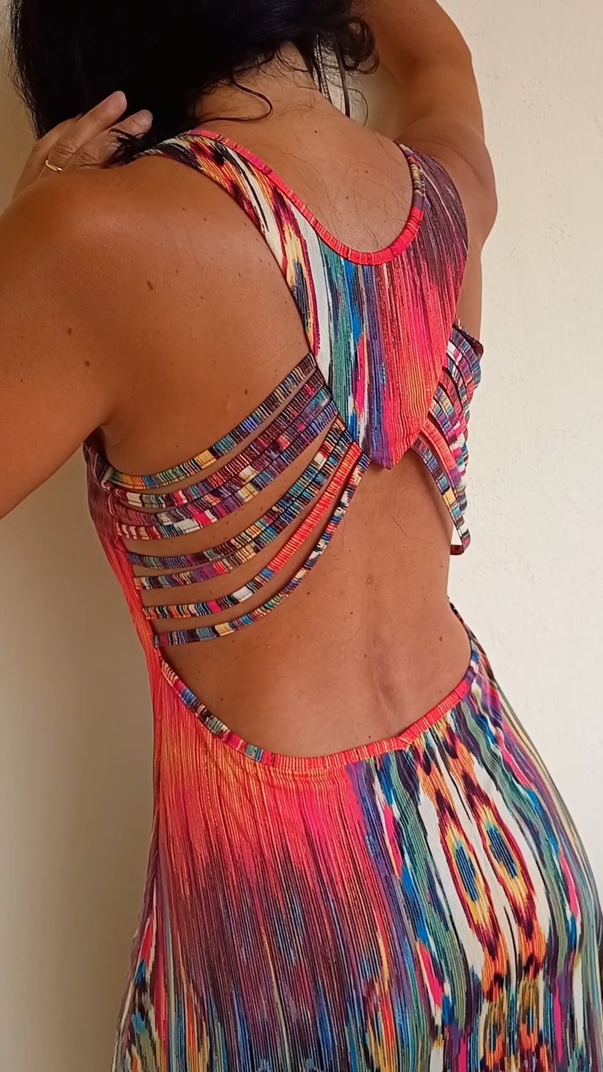 Robe longue Flamme rose