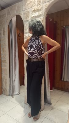 Pantalon fluide noir 