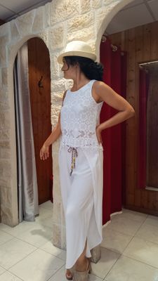 Pantalon sarouel blanc 