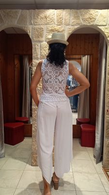 Pantalon sarouel blanc