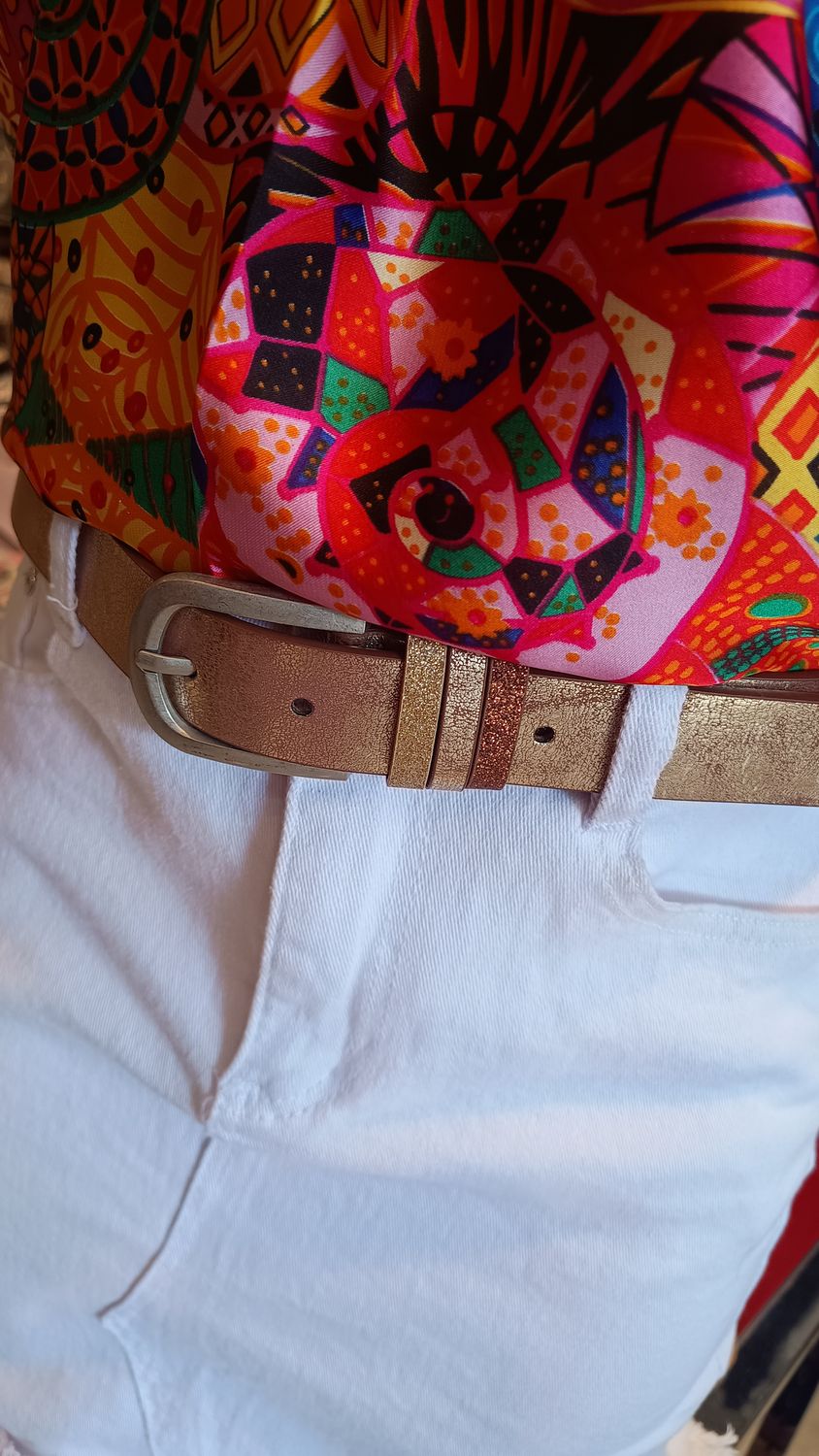 Ceinture irisée cuivré 