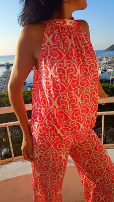 Ensemble Summer imprimé rose 