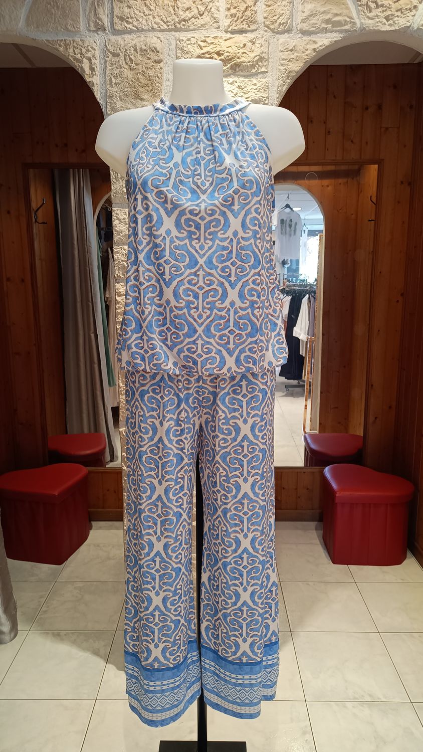 Ensemble Summer imprimé bleu ciel 