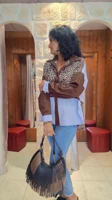 Chemise leo rayures