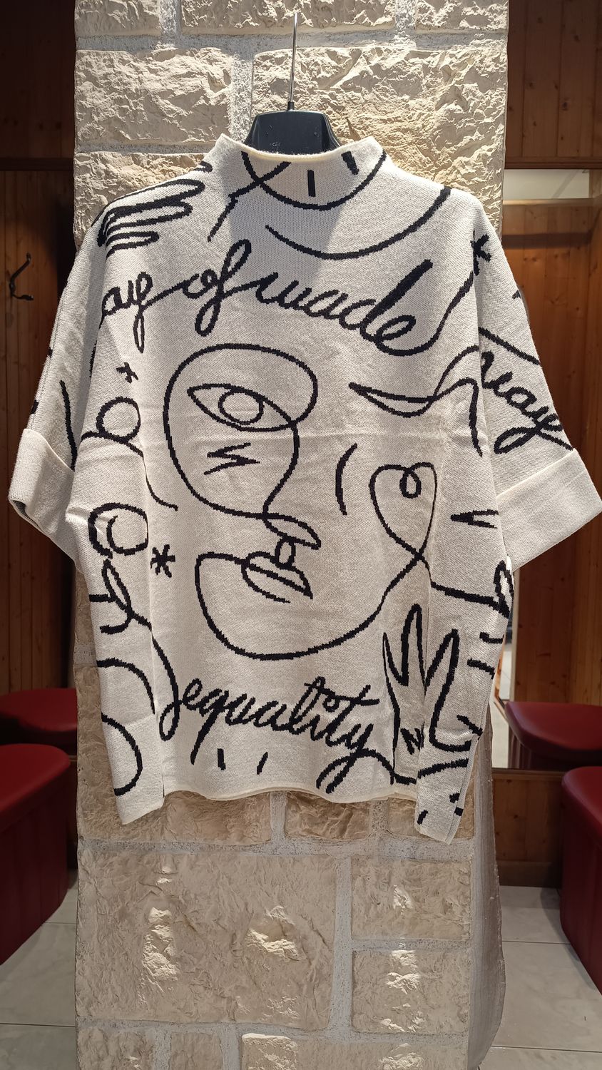 Pull Mara imprimé graphique 