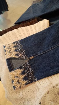 Jean Capri bas dentelle