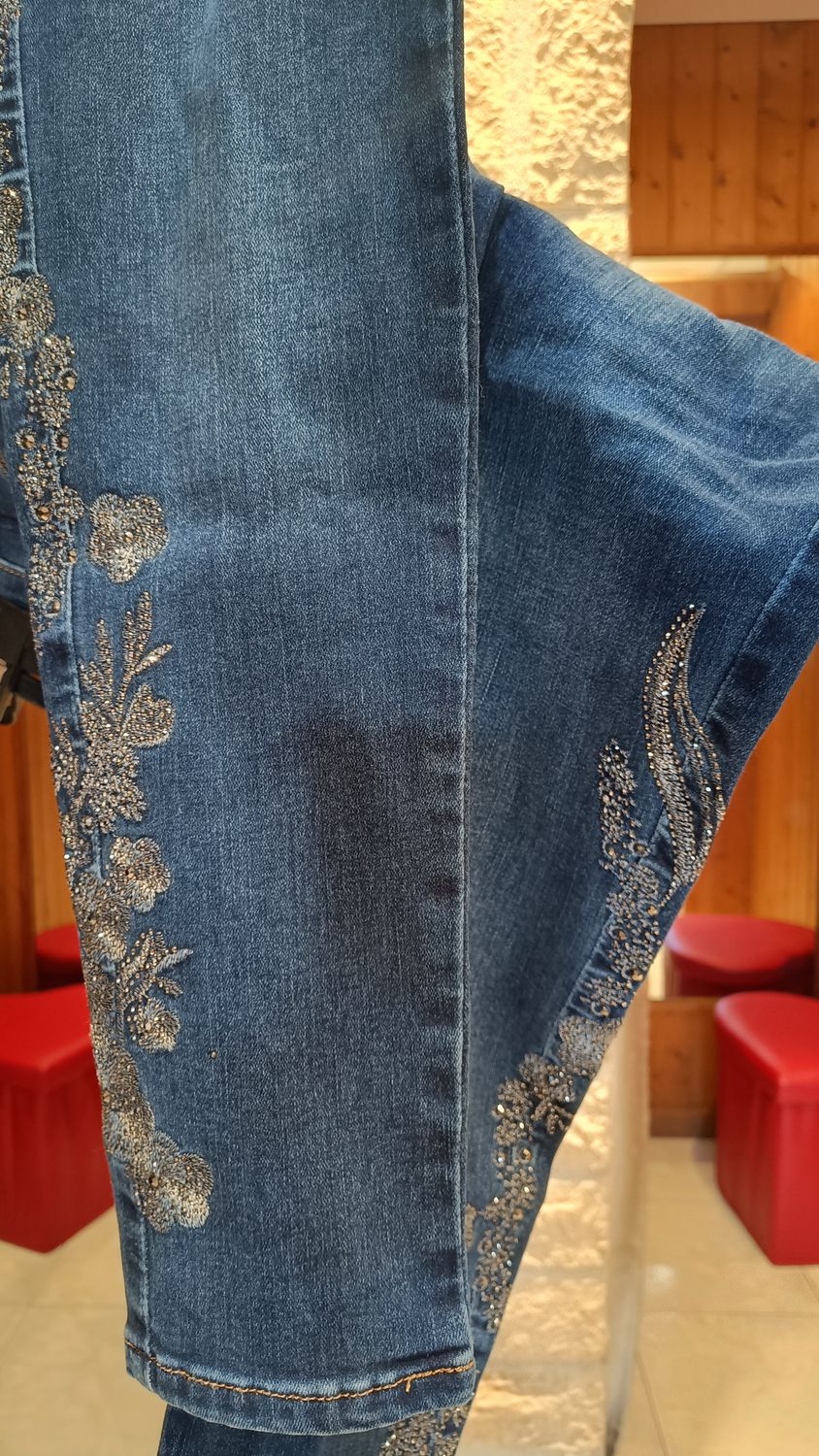 Jean fantaisie strass 