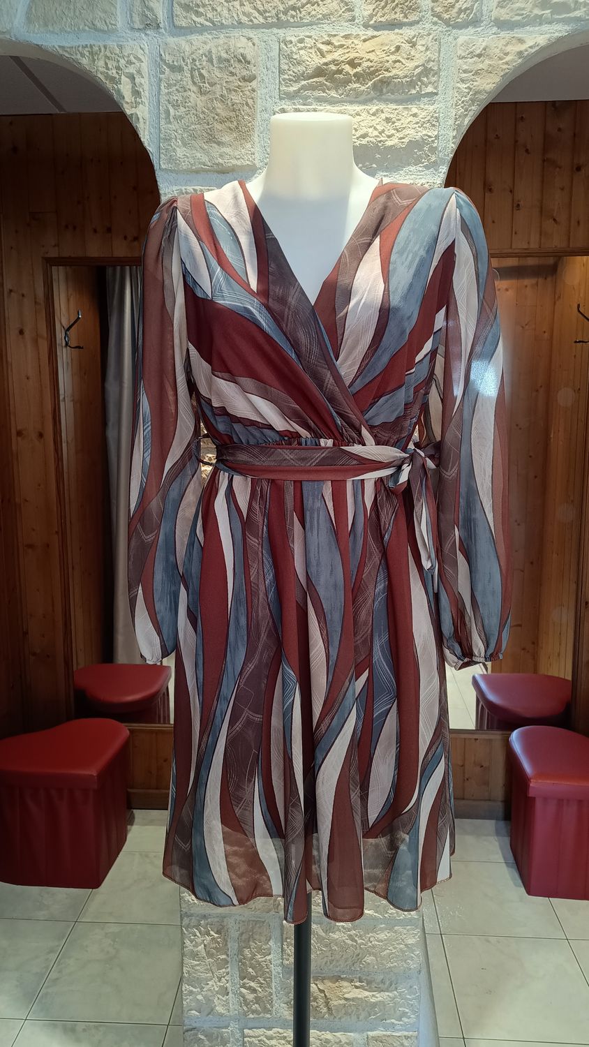 Robe Cache cœur imprimé multicolore 