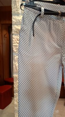 Pantalon Chino imprimé beige