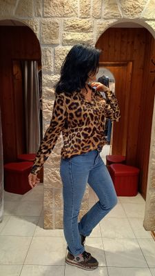 Chemise imprimé léopard 