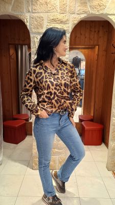 Chemise imprimé léopard 