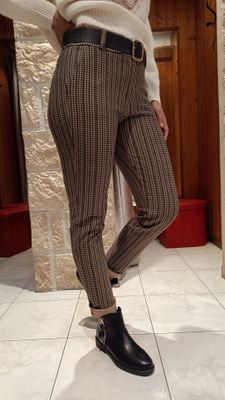 Pantalon losanges camel