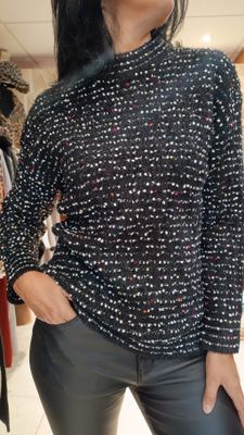 Pull Confettis noir  Pull Confettis noir