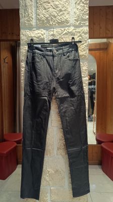 Pantalon ciré noir