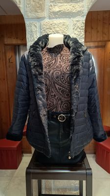 Doudoune reversible noir