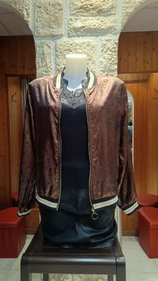 Veste bomber marron 