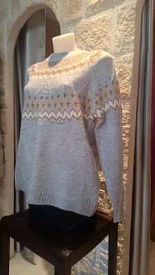 Pull Norvège gris