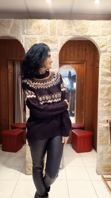 Pull Norvège noir