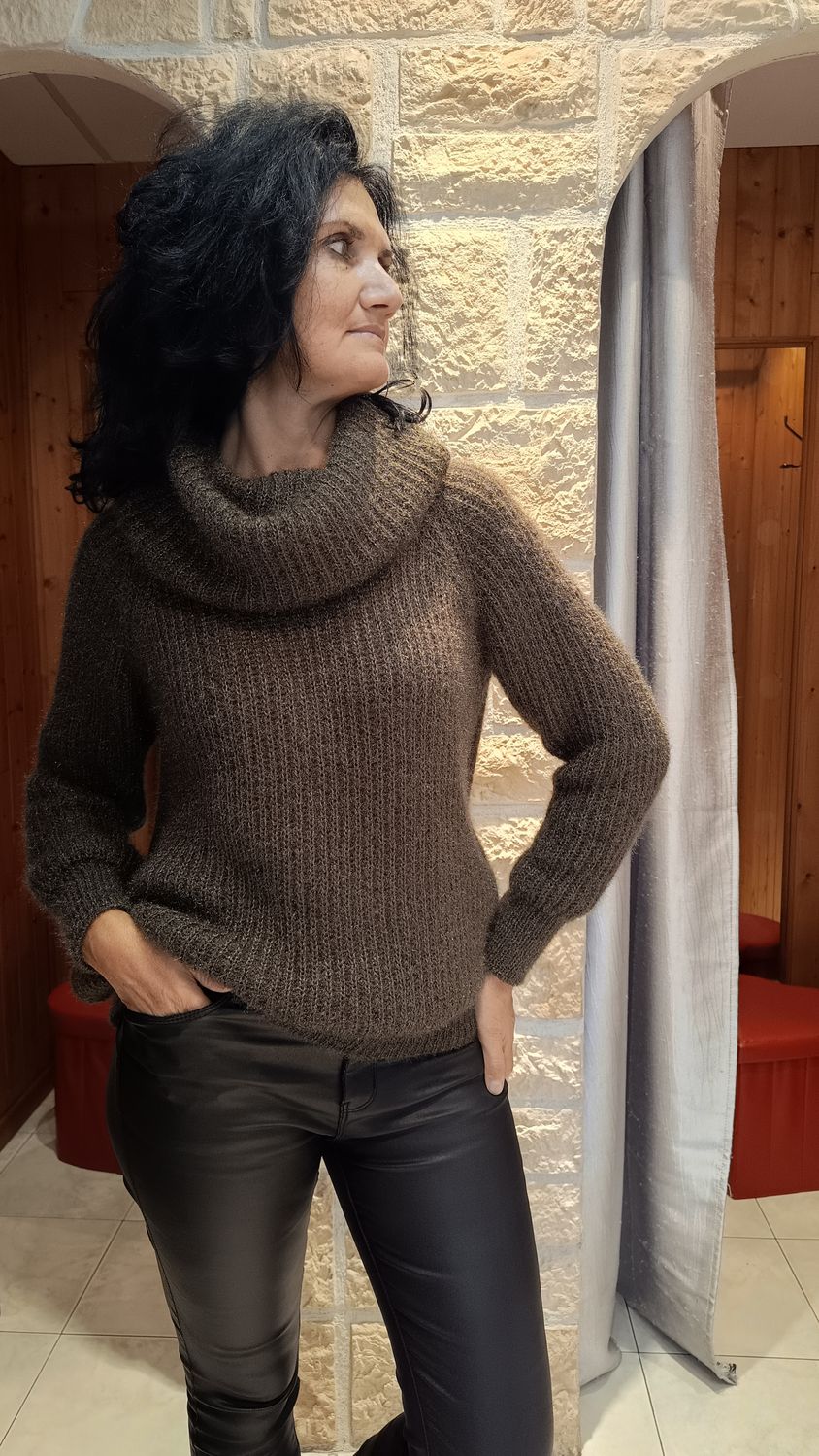 Pull Boule kaki Pull Boule kaki