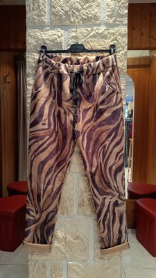 Pantalon suédine Zebra beige 