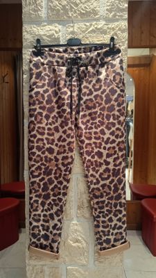 Pantalon suédine panthère 