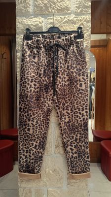 Pantalon suédine léopard 